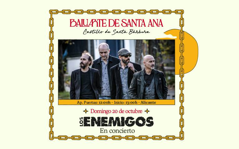 los enemigos alicante castillo santa barbara concierto